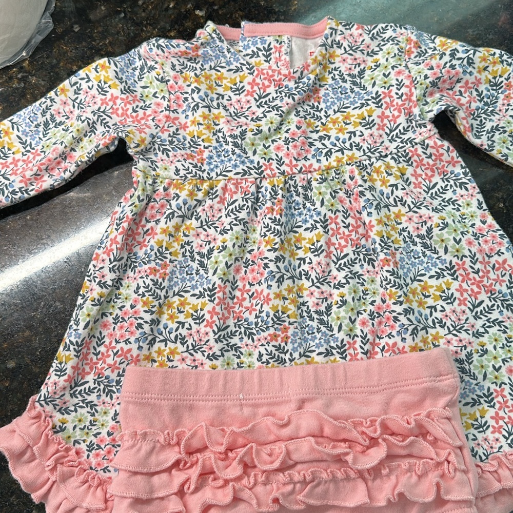 Magnetic Me Floral Kids Dress - Pink, Yellow, Blue